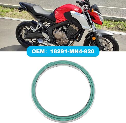 8pcs Motorcycle Manifold Gaskets 35x43x5mm 18291-MN4-920 Compatible with Honda CB650F CBR650F 2014-2020 in Saudi Arabia