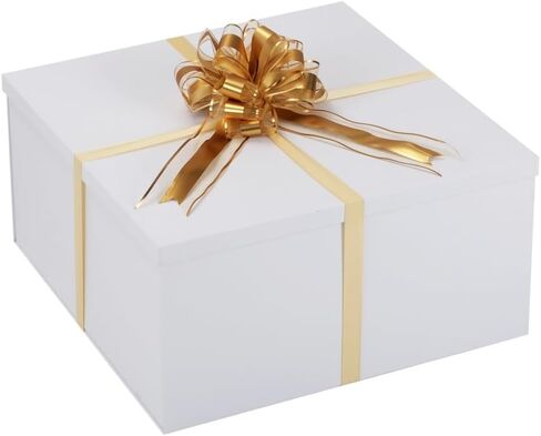 صندوق هدايا كبير جدًا مع غطاء مقاس 20 × 20 × 20 بوصة، صندوق هدايا كبير أبيض للكشف عن الجنس، علب هدايا عملاقة مع أغطية لتغليف الهدايا لمفاجأة عيد الميلاد، عيد الميلاد، الذكرى السنوية، حفل الزفاف in Kuwait