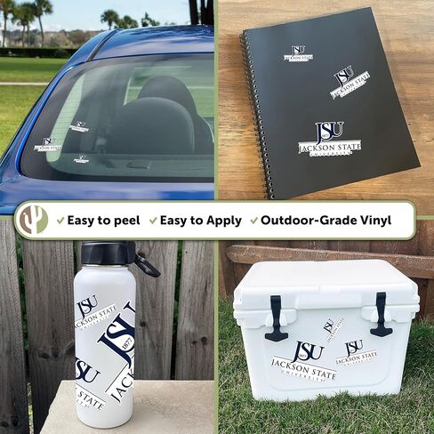 Desert Cactus Jackson State University Stickers Tigers J-State Vinyl Decals Laptop Water Bottle Car Scrapbook T3 (Type 3-1) in Saudi Arabia