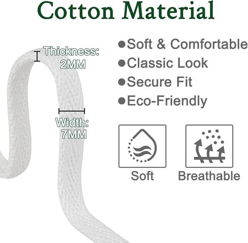 Endoto Shoelaces Replacement Flat Laces for VEJA Esplar/Campo/V-10/V-12/V-15/Rio Branco/SDU/Urca/Minotaur/Venturi/Nova Shoes in Kuwait