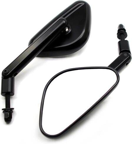 MZS Motorcycle Mirrors, Foldable Touring Rear View Side Mirror with M8 Bolts Black Compatible with Sportster Road Glide Electra Street Glide Road King Dyna Softail Vrod 1982-2025 in Saudi Arabia