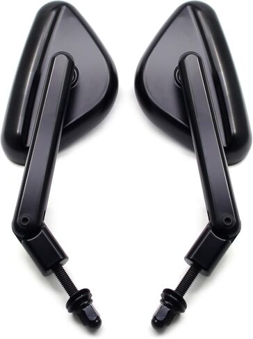 MZS Motorcycle Mirrors, Foldable Touring Rear View Side Mirror with M8 Bolts Black Compatible with Sportster Road Glide Electra Street Glide Road King Dyna Softail Vrod 1982-2025 in Saudi Arabia