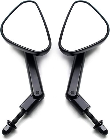 MZS Motorcycle Mirrors, Foldable Touring Rear View Side Mirror with M8 Bolts Black Compatible with Sportster Road Glide Electra Street Glide Road King Dyna Softail Vrod 1982-2025 in Saudi Arabia