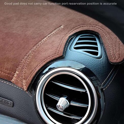 غطاء حصيرة داشمات داشمات من جلد الغزال سجادة لوحة القيادة، يناسب مرسيدس بنز SLK Class G2 R171 200K 230K 280 300 350 2005-2010 in Saudi Arabia