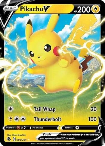 Pikachu V - 086/264 - Ultra Rare - Sword & Shield - Fusion Strike in Saudi Arabia