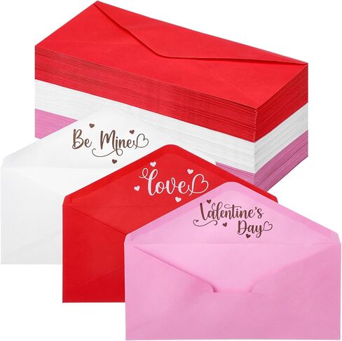 Harloon 100 Pcs Christmas Envelopes #10 Red and Green Merry Christmas V Flap Kraft Envelopes with Lining and Self-adhesive for Holiday Xmas Gift Mailing Office Business Birthday Party in Saudi Arabia