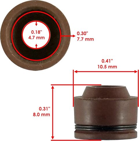 Caltric 2x Valve Stem Seal Compatible with Polaris RZR 170 2009 2010 2011 2012 2013 2014 2015-2021 in Saudi Arabia