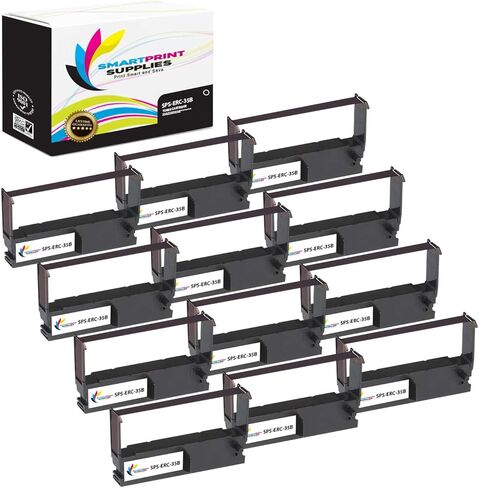 Compatible ERC-35B Black Ribbon Cartridge for 875 M875 Printer 5M Characters (12 Pack) in Saudi Arabia