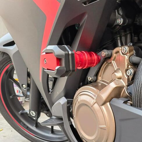Frame Sliders Engine Crash Pad Protector Replacement for Honda CBR400R CBR500R 2021-2023 Aluminum Motorcycle Engine Guard Bodywork Fairing Falling Protection(Red) in Saudi Arabia