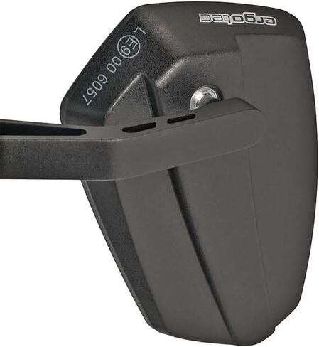 مرآة Ergotec، M-77، سطح 120x80-55 مم، بلاستيك/ألومنيوم، مصقول باللون الأسود، تركيب على اليسار واليمين، وصلة كروية مع دوران 360 درجة، مناسبة للدراجات الإلكترونية حتى 25 كم/ساعة، ذراع قصير، مرآة كبيرة in Kuwait