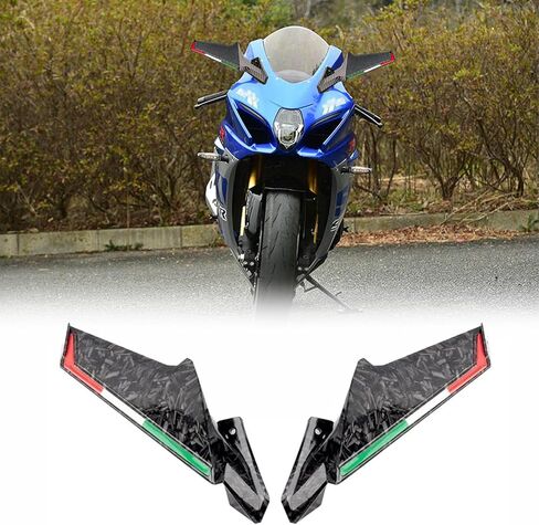 for GSX R1000R GSX R1000 GSXR750 GSXR600 GSX-R1000R GSX-R1000 GSX-R750 GSX-R600 2007-2024 2025 Wind Wing Rearview Mirror Motorcycle Mirror Motorcycle Wing Mirror (Forged Carbon Pattern) in Kuwait