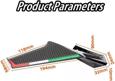 ل GSX R1000R GSX R1000 GSXR750 GSXR600 GSX-R1000R GSX-R1000 GSX-R750 GSX-R600 2007-2024 2025 مرآة الرؤية الخلفية لجناح الرياح للدراجات النارية مرآة جناح الدراجة النارية (نمط كربون مزورة) in Kuwait