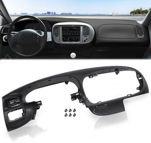 CROSSDESIGN Dash Pad Bezel Graphite Brown Compatible with Ford F150 1997-2003/ Expedition 1997-2003 in Saudi Arabia
