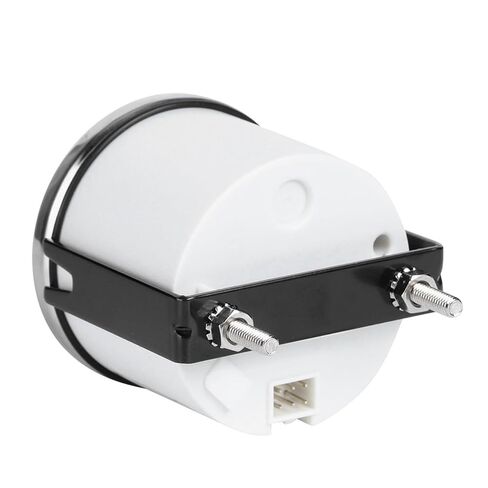 Qiilu Marine Engine Water Temperature Gauge 52mm/2in, 40-120°C Temp Meter for Boats, RVs, Generators, and Agricultural Machinery (Black Dial Silver Bezel) in Saudi Arabia