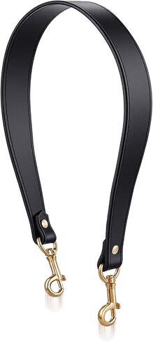 Short Purse Strap, Shoulder Straps for Bags, Leather Purse Strap Purses Straps Replacement Crossbody for Wallet Bag(Black) in Saudi Arabia