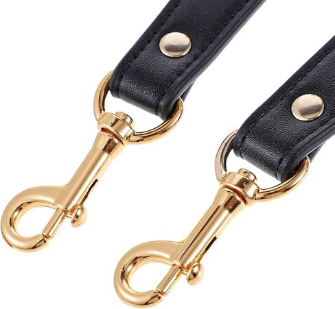 Short Purse Strap, Shoulder Straps for Bags, Leather Purse Strap Purses Straps Replacement Crossbody for Wallet Bag(Black) in Saudi Arabia