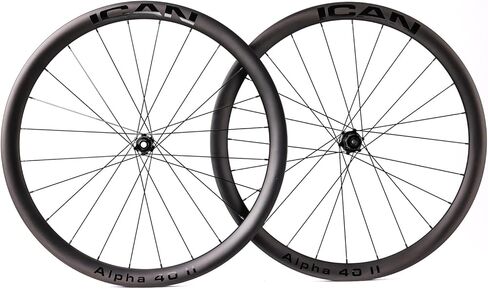 إيكان ألفا ديسك برو 1564 جرام/1597 جرام/1651 جرام الكربون الطريق طقم عجلات الدراجة القرص 700C مركز قفل الفاصلة لايحتاج 12*100/12*142 مللي متر in Kuwait