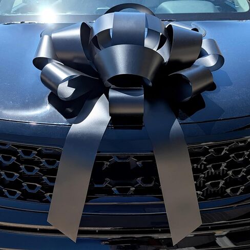 Large 30-Inch 3D Decorative Bow for Cars, Gifts, and Events - Magnetic Base with Car-Safe Sticker - 11 Colors with Custom Messages - No Assembly Required (Red Green Merry Christmas) in Saudi Arabia