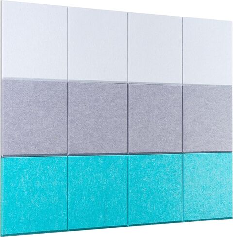 Large CorkBoard - 48x36 inches, 12 Felt Board Tiles with Removable Adhesive Tape Cork Boards for Walls Cork Board for Office Pin Board Bulletin Board (30x30, Magenta Ombre Collection) in Saudi Arabia