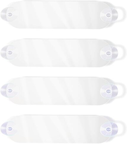 4 قطع EZ Pass حامل عالمي مستجيب للزجاج الأمامي مثبت على الزجاج الأمامي Ipass ملصق حامل حامل مرسل مستجيب مع لاصق وكؤوس شفط قوية لمعظم تمريرات الرسوم in Kuwait