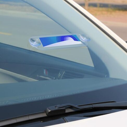 4 قطع EZ Pass حامل عالمي مستجيب للزجاج الأمامي مثبت على الزجاج الأمامي Ipass ملصق حامل حامل مرسل مستجيب مع لاصق وكؤوس شفط قوية لمعظم تمريرات الرسوم in Kuwait