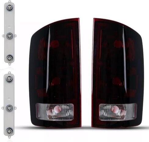 Tail Light Compatible with 2002-2006 Dodge Ram 1500 2500 3500 Pickups rear Brake Lamp with Circuit Boards (Smoke Red Lens) in Saudi Arabia