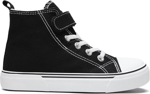 Zoroadke Kids Sparkle Sequins High Top Casual Adjustable Strap Canvas Shoes Girls and Boys Glitter Sneakers in Kuwait