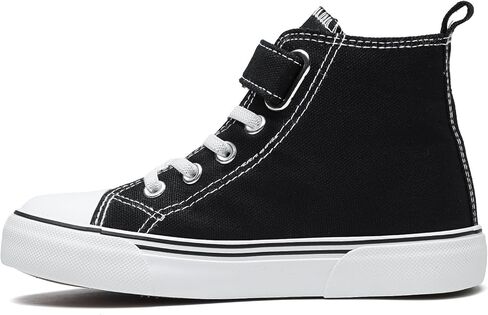 Zoroadke Kids Sparkle Sequins High Top Casual Adjustable Strap Canvas Shoes Girls and Boys Glitter Sneakers in Kuwait