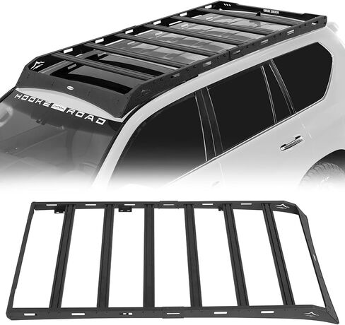 Hooke Road GX460 Full Length Roof Rack Aluminum Cross Bars for 2010-2023 Lexus GX460, Low Profile Overlanding Rooftop Storage Cargo Basket Rails Luggage Carrier in Saudi Arabia