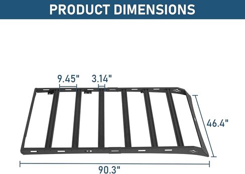 Hooke Road GX460 Full Length Roof Rack Aluminum Cross Bars for 2010-2023 Lexus GX460, Low Profile Overlanding Rooftop Storage Cargo Basket Rails Luggage Carrier in Saudi Arabia