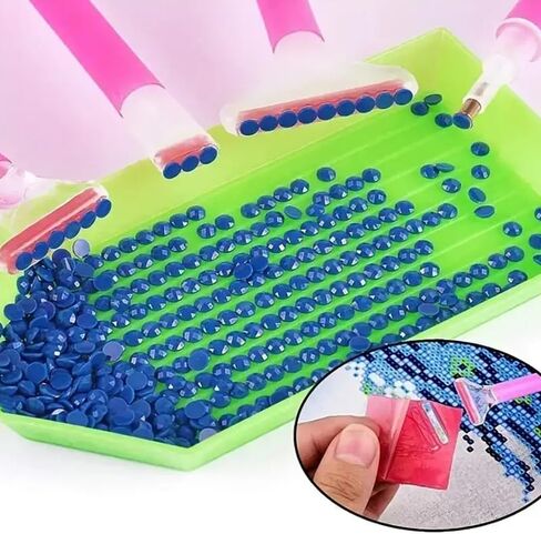 12Pcs Diamond Painting Rhinestone Storage Box, Painting Box Plastic Organizer Embroidery Accessories DIY Art Crafts Storage Set in Saudi Arabia