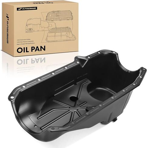 A-Premium Engine Oil Pan Sump with Drain Plug Compatible with 1980-1985 GM Vehicle Chevrolet Buick Cadillac GMC Oldsmobile Pontiac in Saudi Arabia
