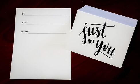 Gift Card Holder/Presenter - Just for You (100 Pack) (Uncoated Cover Stock) in Saudi Arabia