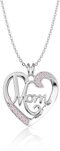 Mama Necklaces for Women, 18K Gold Plated Dainty Mom Necklace Layered Cubic Zirconia Choker Necklaces Cute Pendant Necklace Non Tarnish Christmas Gifts for Mom New Mom Gifts for Women Dainty Jewelry in Kuwait