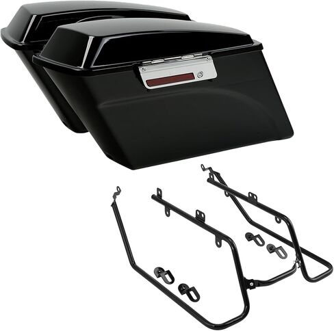 TCMT Hard Saddlebags & Conversion Brackets Fit For Harley Dyna Fat Bob Street Bob 2009-2017 in Saudi Arabia
