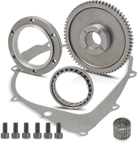 A-Premium Starter Clutch Gear One Way Bearing and Gasket Kit Compatible with Yamaha Big Bear 350 1990-1998, Kodiak 400 1994-1998, Moto 4 1988-1995, Raptor 350 2005-2013, Warrior 350, 10-PC Set in Saudi Arabia