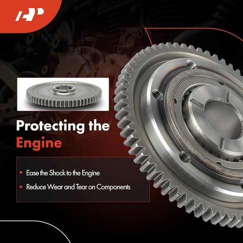 A-Premium Starter Clutch Gear One Way Bearing and Gasket Kit Compatible with Yamaha Big Bear 350 1990-1998, Kodiak 400 1994-1998, Moto 4 1988-1995, Raptor 350 2005-2013, Warrior 350, 10-PC Set in Saudi Arabia
