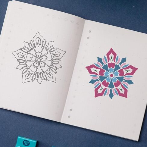 15Pcs Mandala DIY Painting Stencil Drawing Templates Home Decor Supplies for Wood Window Door Unlock Your Creativity 6"x6" BLC19-01 in Saudi Arabia
