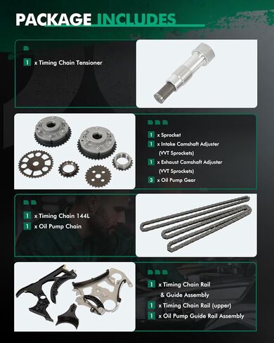 SCITOO Timing Chain Kit suitable for BMW 1 Series M,135i,335i,335is,335xi,535i,535xi,740i,740Li,X6,Z4 2007-2016 1317534784,11317516088,11318618317S1,11367540347,11367540348 in Saudi Arabia
