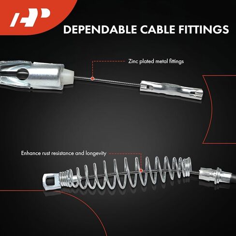 A-Premium Rear Driver Side Parking Brake Cable Assembly Compatible with Ford Models: F-350 Super Duty 2010, F-450 F-550 Super Duty 2008-2009 in Saudi Arabia