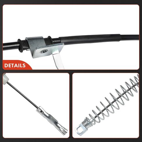 A-Premium Rear Driver Side Parking Brake Cable Assembly Compatible with Ford Models: F-350 Super Duty 2010, F-450 F-550 Super Duty 2008-2009 in Saudi Arabia