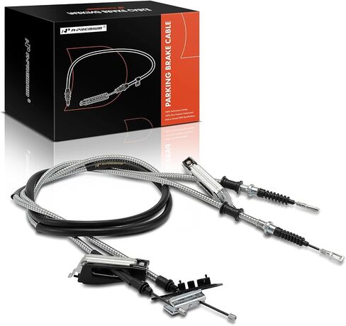 A-Premium Rear Driver or Passenger Side Parking Brake Cable Assembly Compatible with Ford Models: Focus 2000 2001 2002 2003 2004 - Replace# 1M5Z2A603AB in Saudi Arabia