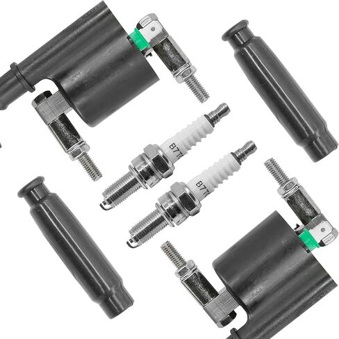 Caltric Ignition Coil w/Spark Plug & Cap Compatible with Kawasaki Teryx 800 2015-2023 / Teryx4 800 2014-2023 / Brute Force 750 KVF750 4x4 2015-2023 in Saudi Arabia