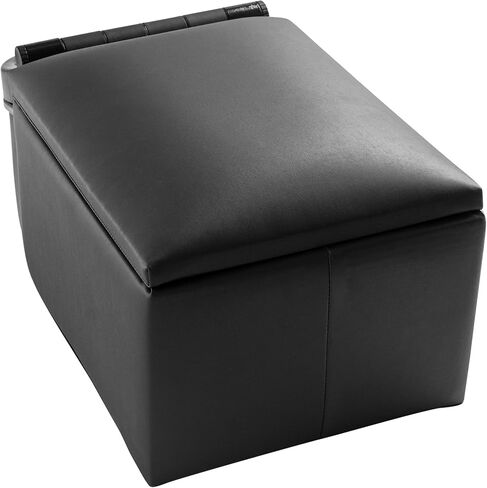 NVS Universal Truck Console Contractor Bench Seat Organizer with Adjustable Cup Holders, Clipboard Storage & Padded Armrest Lid - Black in Saudi Arabia