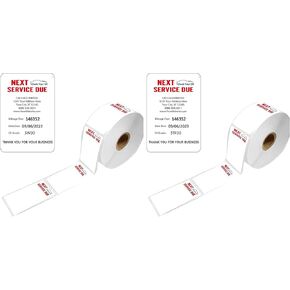 Oil Change Thermal Label Printer Check Your Oil Thermal Stickers 1.5×2.5 Inch Next Service Thermal Printer for Car Oil Change Reminder(Pack-500) in Kuwait