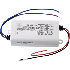 1 قطعة LED مصدر الطاقة APV-12-12 | 12 فولت APV-12-15 | 15 فولت APV-12-5 | 5 فولت APV-12-24 | تحويل إخراج فردي 24 فولت 12 وات (APV-12-48) in Kuwait