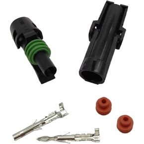 RTYPER 10 Kit 1 Pin Waterproof Connector 2.5mm Series for 20-14 AWG Wire Harness Male Female Automotive Electrical Plugs in Kuwait