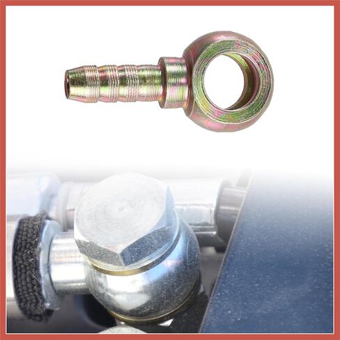 ACROPIX 4 Set 8mm Banjo Hose Barb Bolt Fittings Banjo Bolt Washer Bronze Tone Metal with 8mm Spacers for Car Car Parts in Saudi Arabia