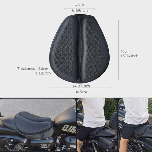 Motorcycle Seat Cushion for KTM 1290 Super Adventure S/390 ADVENTURE/890 SMT/390 SMC R,3D Honeycomb Shock-Absorbing Relief HIPS Tailbone Hollow Breathable Soft Decompression Accessories in Saudi Arabia