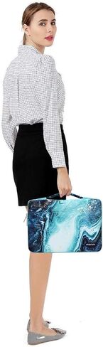 MOSISO Compatible with MacBook Air 13 inch Case 2025 2024 2023 2022 M4 A3240 M3 A3113 M2 A2681,Creative Wave Marble Hard Shell&Bag&Keyboard Skin&Webcam Cover&Screen Film for MacBook Air 13.6 Case,Blue in Saudi Arabia
